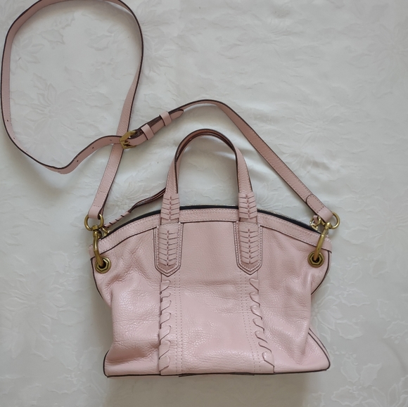 ORYANY tote crossbody leather bag pink